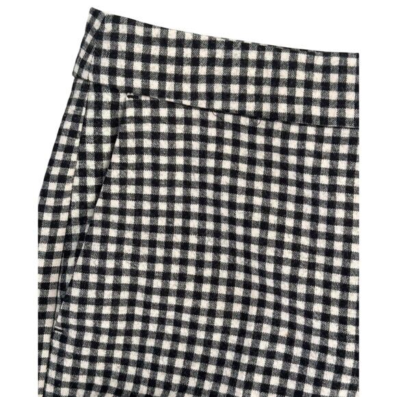 Massimo Dutti Black & White Checkered Pants 4 Pockets Office Old Money Portugal - Picture 2 of 5